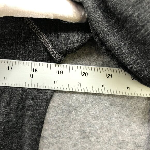 Prana Besha Wool Blend Long Sleeve T Shirt Womens L Gray Henley Collared - Picture 7 of 9